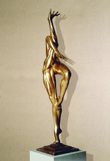 “Armonia”: 138x40cm, bronzo- Erotica-Gilbert Kruft